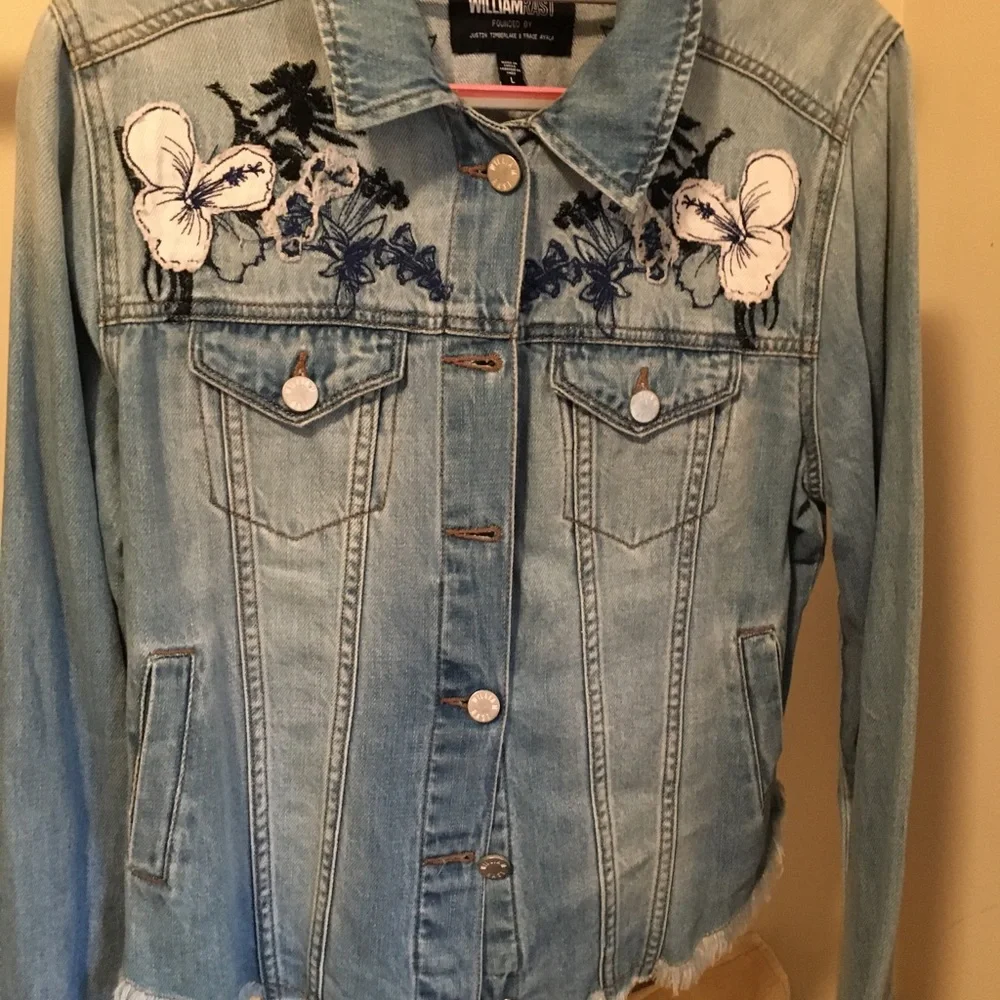 Embroidered Denim Jacket - Picture 6 of 6